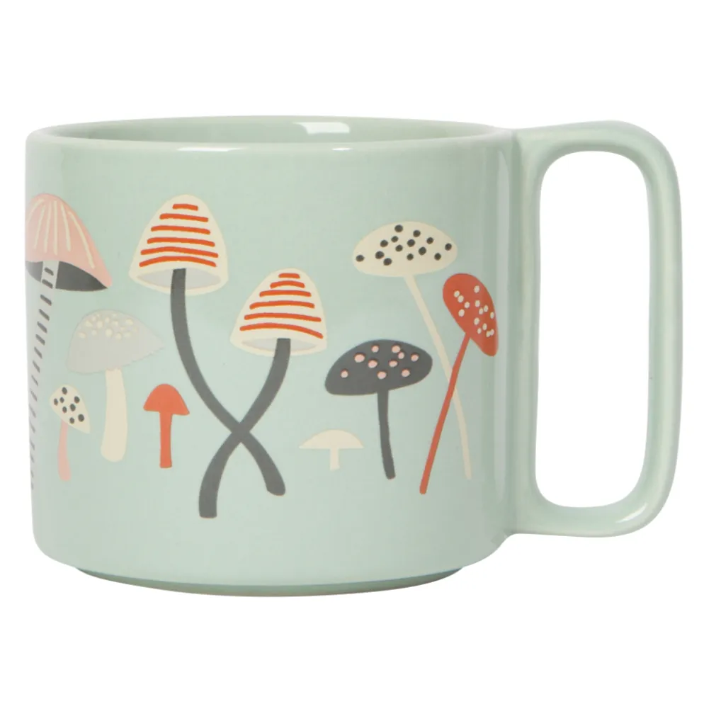 Stoneware Mug - Far   Away Mushrooms