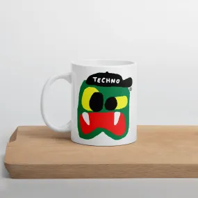 TECHNO® White glossy mug