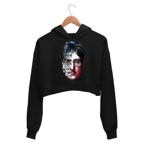 The Beatles Crop Hoodie - John Fan Art