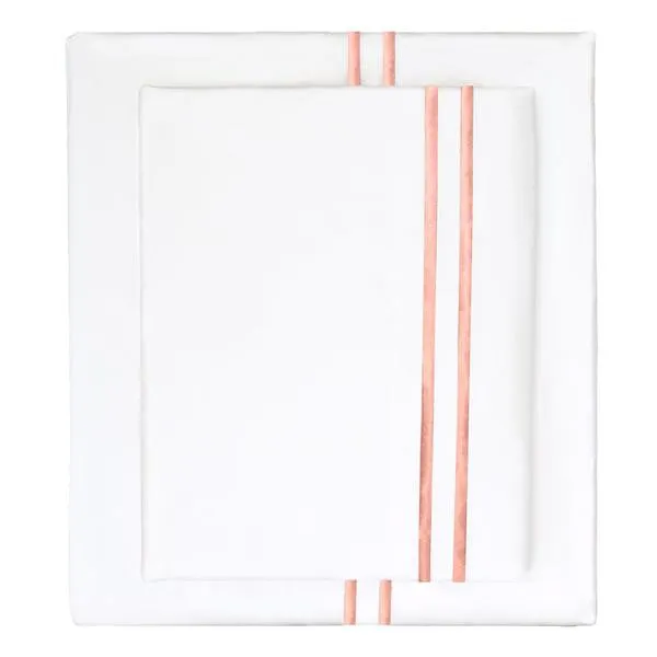 The Coral Lines Embroidered Sheet Set