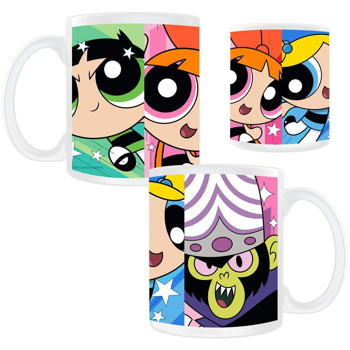 The Powerpuff Girls and Mojo Jojo White Mug