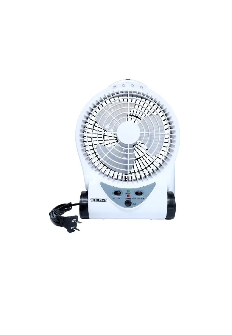 Tough Mama Rechargeable Fan 6" With LED Light