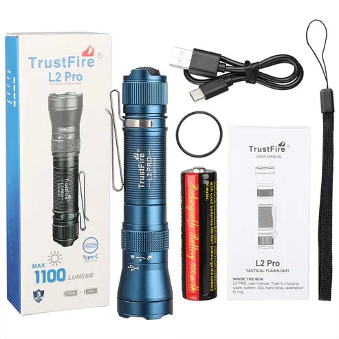 TrustFire L2S Flashlight 1050 Lumens IPX8 Waterproof