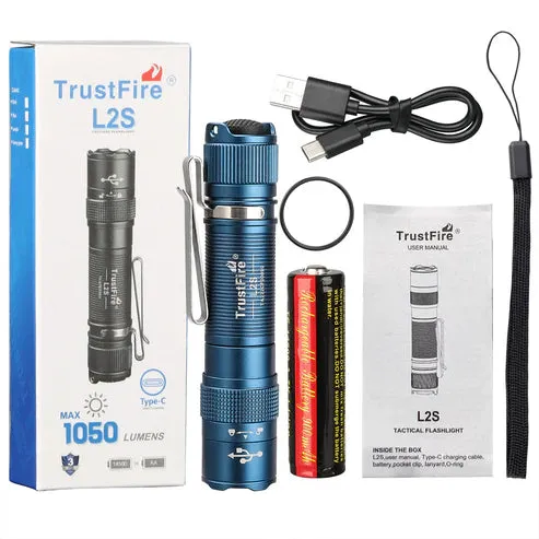 TrustFire L2S Flashlight 1050 Lumens IPX8 Waterproof