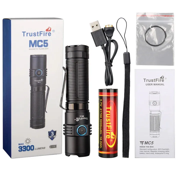 TrustFire MC5 Powerful LED Flashlight 3300 Lumens