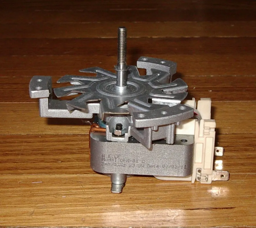 Universal Fan-Forced Oven Fan Motor with Blade & Shaft Spacers - Part # OFM01V3