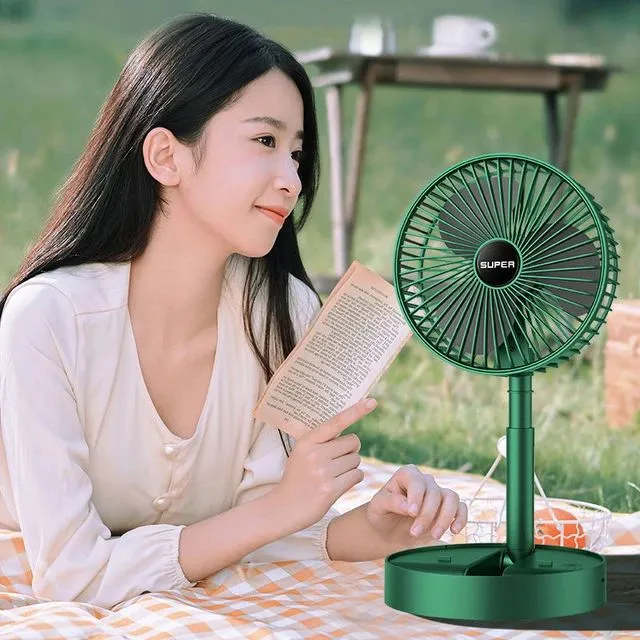 USB Rechargeable Telescopic Folding Fan