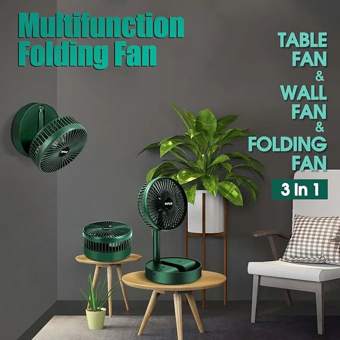 USB Rechargeable Telescopic Folding Fan