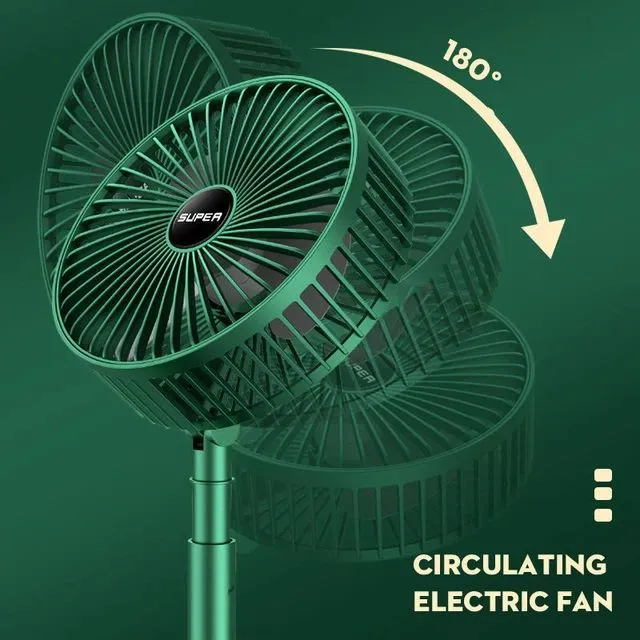 USB Rechargeable Telescopic Folding Fan