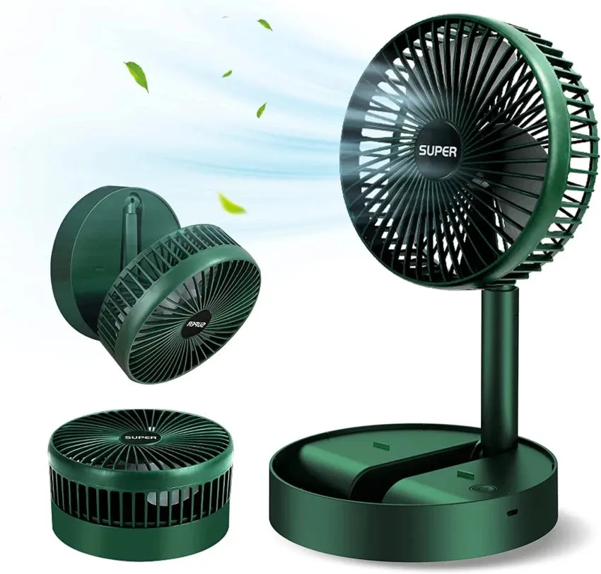 USB Rechargeable Telescopic Folding Fan