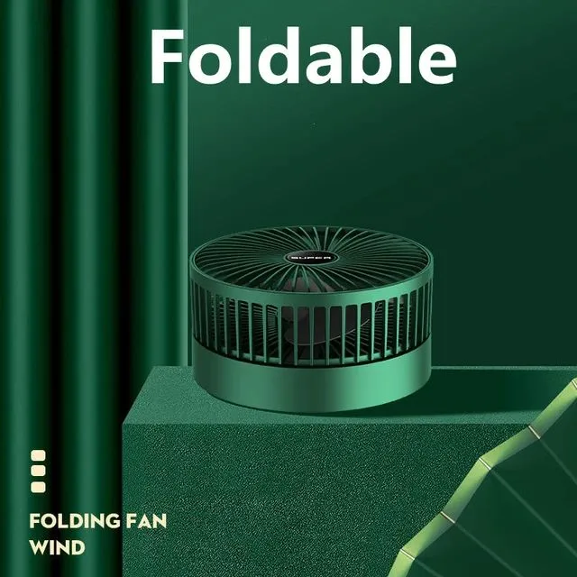 USB Rechargeable Telescopic Folding Fan