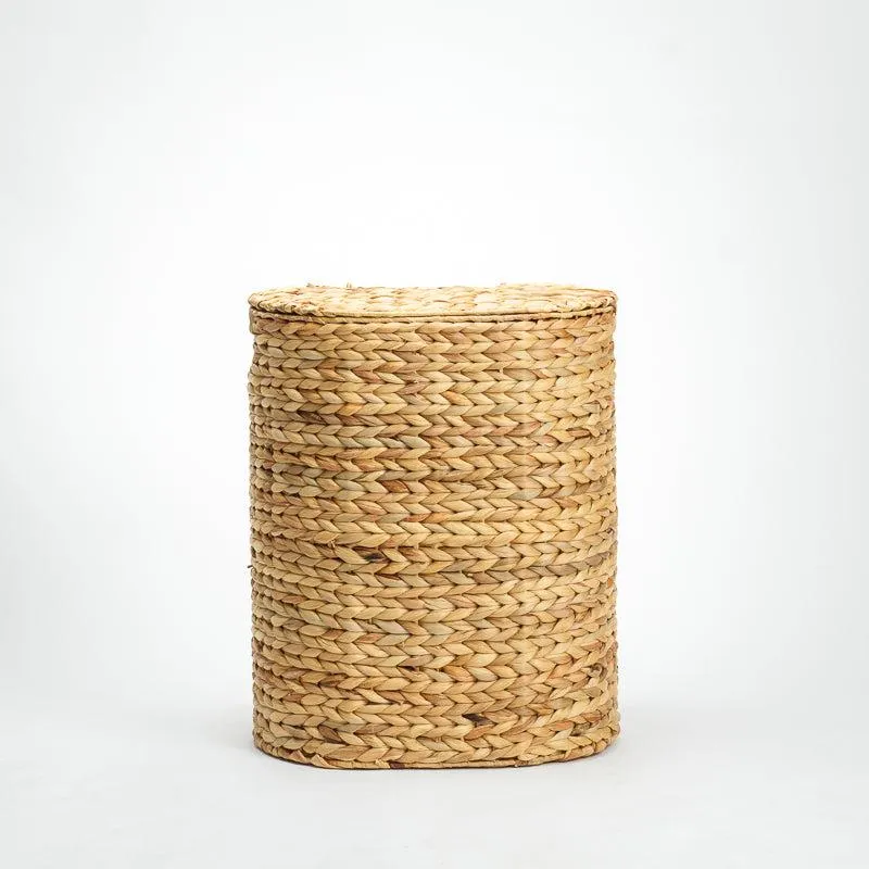 Vietnamese Laundry Hamper with Lid - Oval