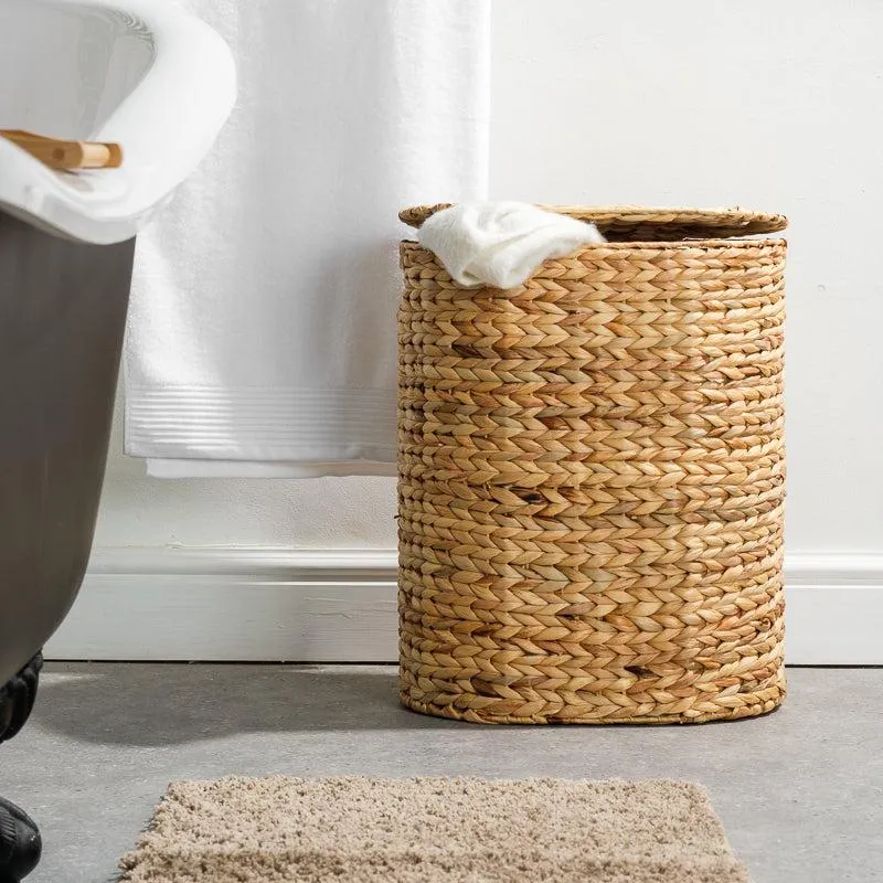 Vietnamese Laundry Hamper with Lid - Oval