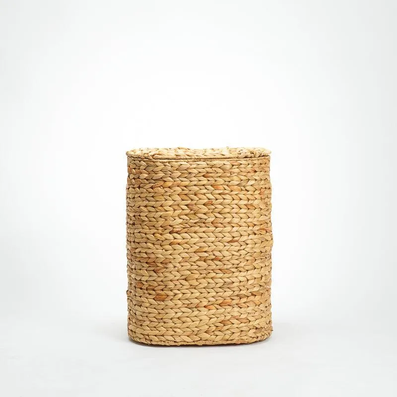 Vietnamese Laundry Hamper with Lid - Oval