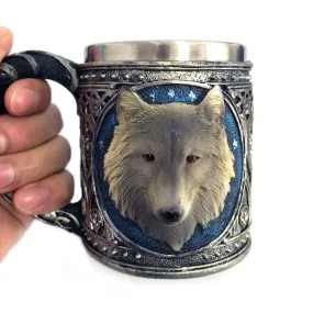 Viking 3D Wolf Mug