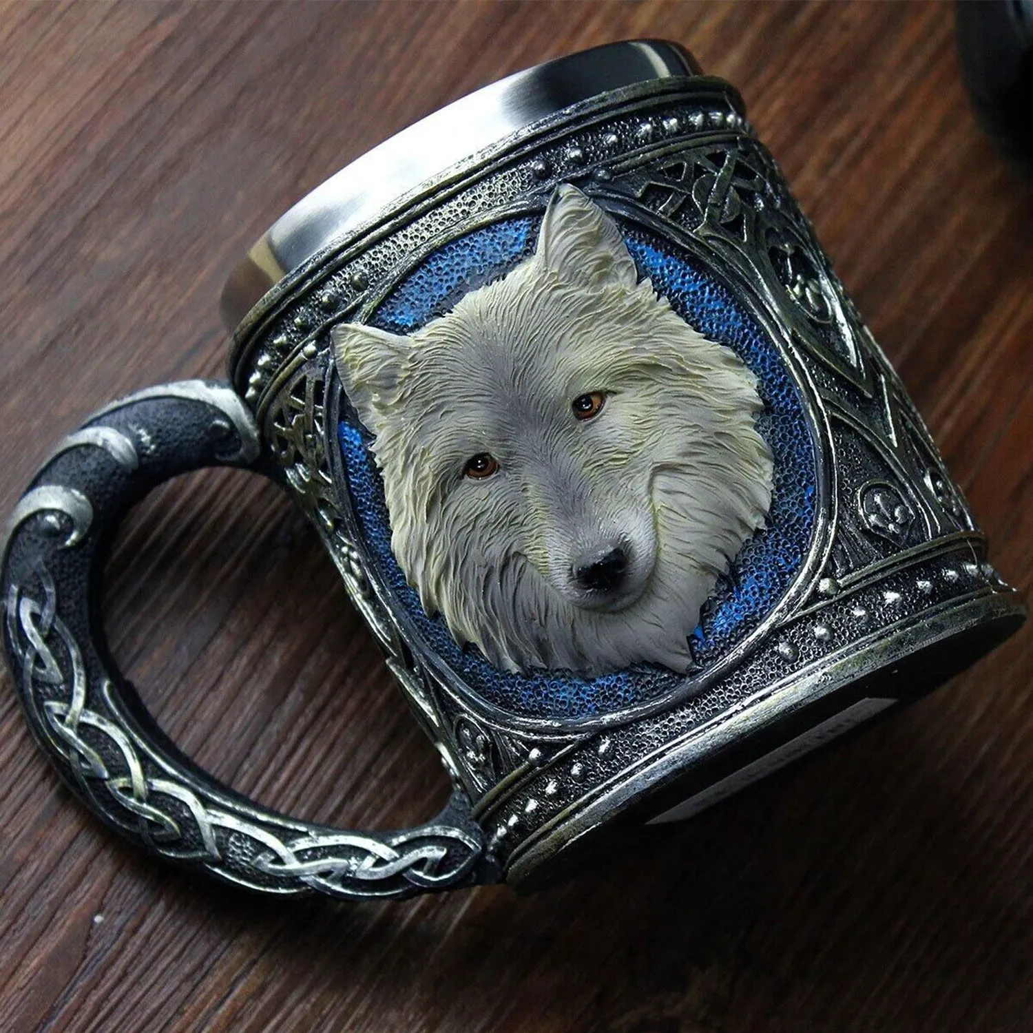 Viking 3D Wolf Mug