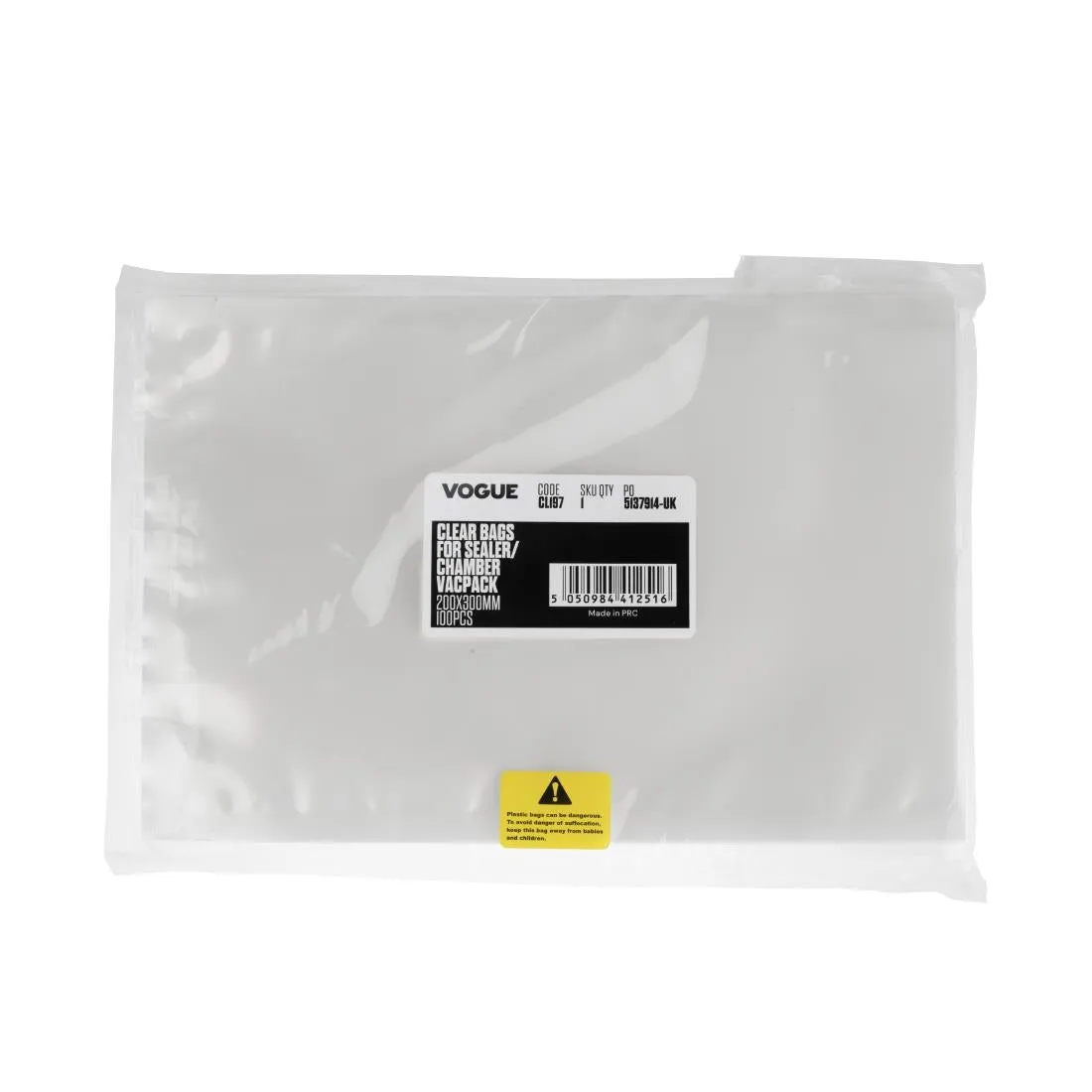 Vogue Chamber Vacuum Pack Bags 200x300mm (Pack of 100)