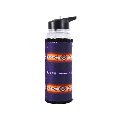 Water Bottle w/ Printed Sleeve - Southwest Design