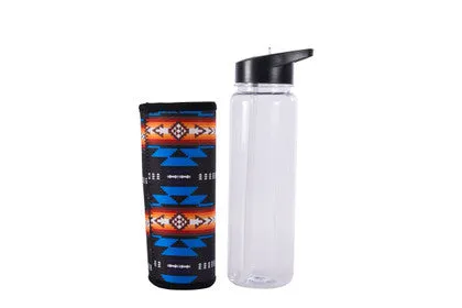 Water Bottle w/ Printed Sleeve - Southwest Design