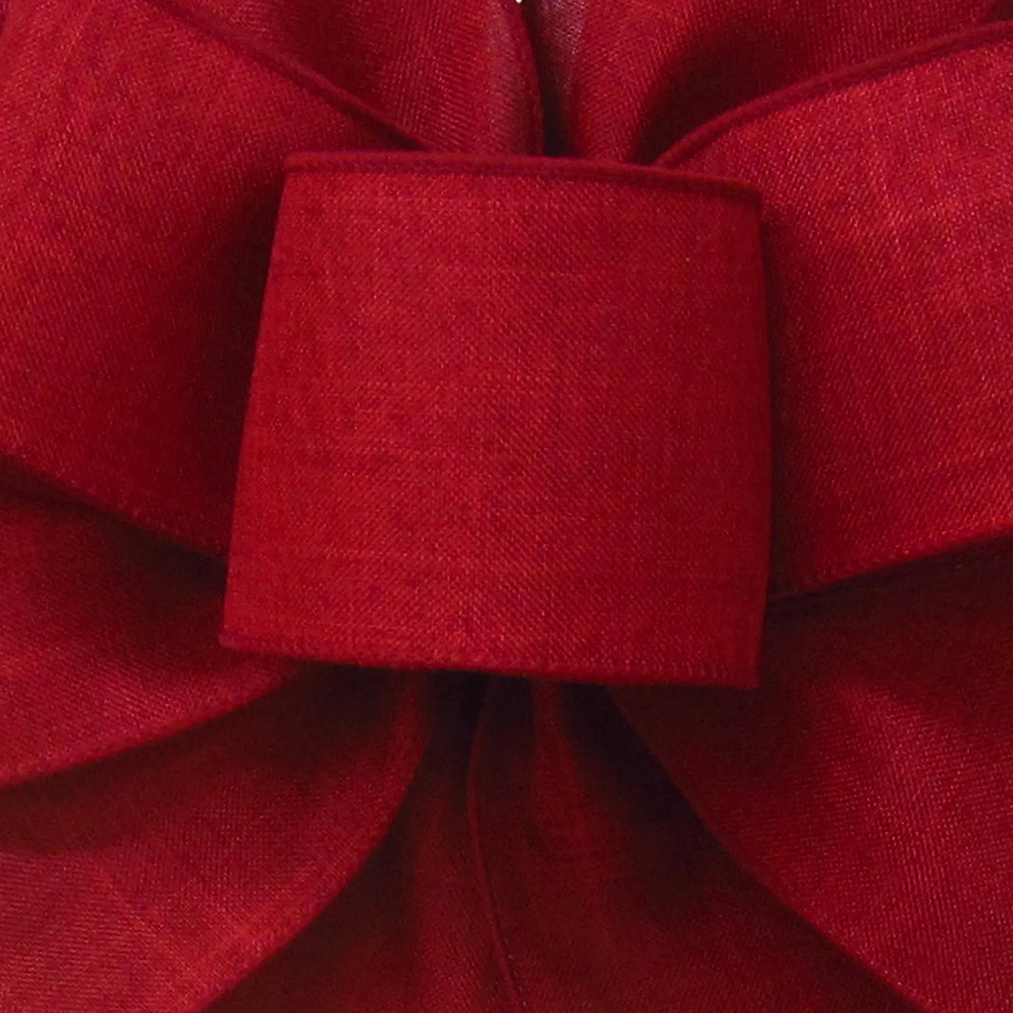 Wired Burgundy Linen Ribbon (#40-2.5"Wx10Yards)