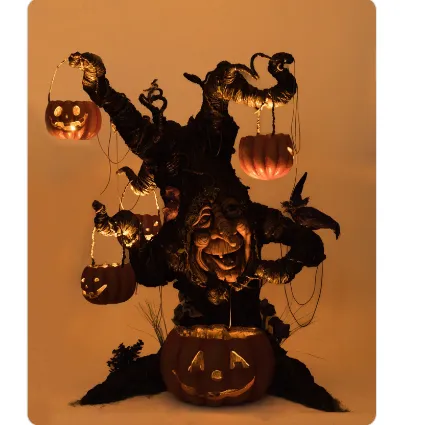 Witching Willow Tree with Jack O Lanterns 28-428186