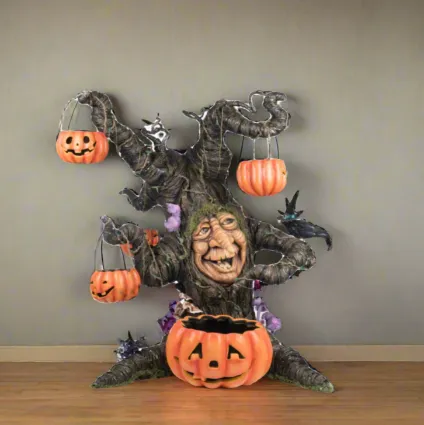 Witching Willow Tree with Jack O Lanterns 28-428186