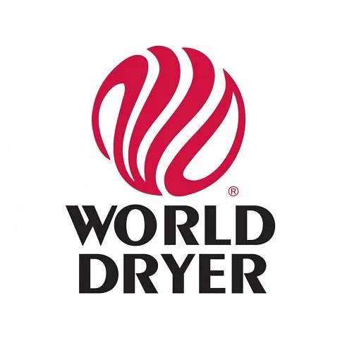 WORLD DRYER® J48-973 Airforce™ Hand Dryer - Brushed (Satin) Stainless Steel (50 Hz ONLY - NOT for use in North America)