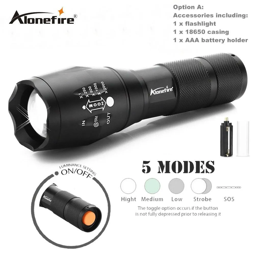 Zoomable LED Flashlight